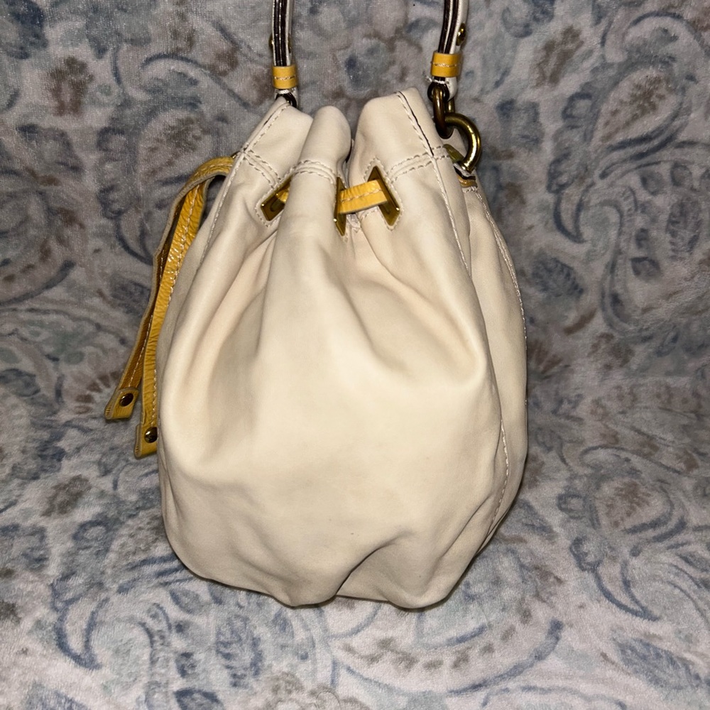 Coach 14501 Peyton Cream Soft Leather Drawstring bag